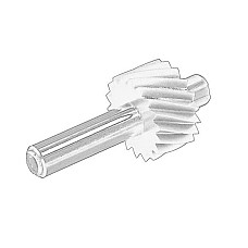 Ax de antrenare a vitezometrului Pinion KM 18 dinti - maro OE PEUGEOT 264920