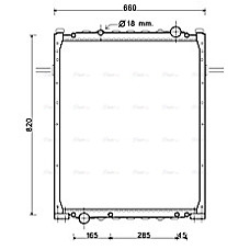 Radiator, racire motor Radiator motor cu rama  MERCEDES INTEGRO O 550 OM926.939 01.06- HIGHWAY 10046010HW