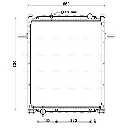 Radiator, racire motor Radiator motor cu rama  MERCEDES INTEGRO O 550 OM926.939 01.06- HIGHWAY 10046010HW