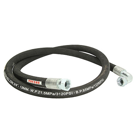 Furtun hidraulic marime conexiune: 3/4 lungime: 2200mm drept furtun de presiune unghiular HEWEA 22/34/0/90