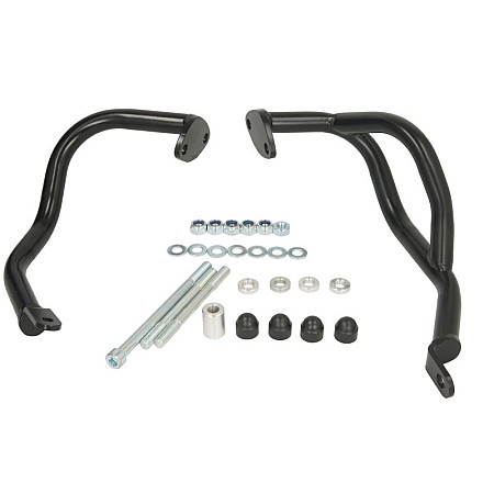 Crash Pad engine bars engine under cover colour neagra HONDA CB 125 2015-2023 RDMOTO RDM-CF147KD