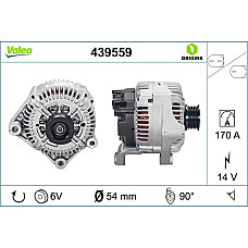 Alternator 14V 170A BMW 5 E60 5 E61 6 E63 6 E64 5.0 09.04-12.10 VALEO VAL439559