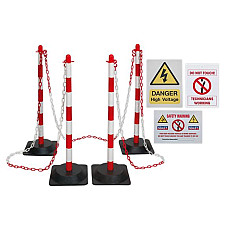 Accesorii si echipamente aditionale Chain / Post / Warning plate / Zone preparation kit SEALEY SEALEY SEA HP55K1COMBO