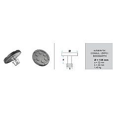 Tampon cric hidraulic Under-sill adaptor {Under-sill adaptor} circle BOECK 02-CONSUL-01