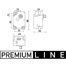 Element de reglare, clapeta carburator Air conditioning stepper motor VOLVO S60 II V60 I V70 III XC70 II LAND ROVER FREELANDER 2 RANGE ROVER EVOQUE 1.5-3.2 10.06-12.19 MAHLE AA 71 000P