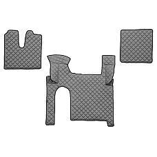 Covor compartiment picioare F-CORE doua sertare pe intregul etaj cantitate in set 3 szt. material - piele matlasata eko culoare - gri pentru transmisie manuala MAN TGX I 06.06-09.21 F-CORE F-CORE FL30 GRAY