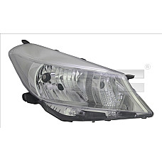 Far Headlamp L H4 electric without motor insert colour: grey TOYOTA YARIS XP130 12.10-07.14 TYC TYC 20-14194-35-2