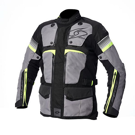 Jachete textile Jackets touring SPYKE EQUATOR DRY TECNO colour anthracite/fluorescent/grey/yellow size 46 SPYKE 120520/10402/46