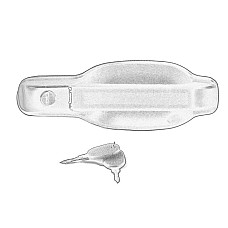 Maner usa Dreapta extern negru IVECO DAILY II 01.89-05.99 OEM 93936135Z