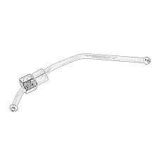 Conducta de inalta presiune, inst. de injectie High pressure hose for injection system 4 CITROEN BERLINGO BERLINGO MULTISPACE BERLINGO/MINIVAN C-ELYSEE C3 AIRCROSS II C3 II C3 III C3 PICASSO C4 AIRCROSS C4 CACTUS 1.6D 01.07- OE PEUGEOT 1570Q2