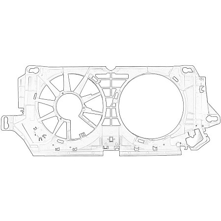 Carcasa, ventilator radiator Radiator fan housing MERCEDES SPRINTER 35-T B906 SPRINTER 3-T B906 SPRINTER 5-T B906 2.2D 04.16- OE MERCEDES 906 505 14 55