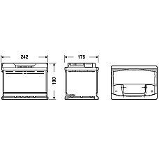 Acumulator Pornire Acumulator EXIDE 12V 64Ah/640A PREMIUM R+ en 242x175x190 B13 pornire EXIDE EA640