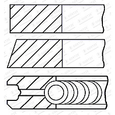 Set segmenti piston 795 STD 15-15-2 Set de segmente de piston ALFA ROMEO GIULIETTA MITO FIAT 500L 500X BRAVO II DOBLO DOBLO CARGO GRANDE PUNTO IDEA LINEA PUNTO EVO TIPO 1.6D 09.07- GOETZE 08-429300-10
