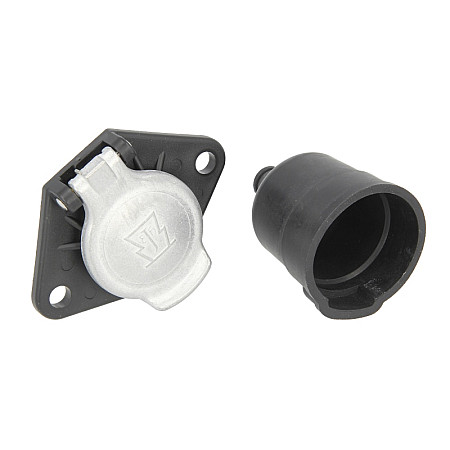 Dulie Priza plug-in TYP N a barbatilor numar pini/mumar pini activi 7 24V conector de glisare cu un capac din aluminiu JAEGER 111009EJ