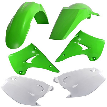 Kituri de plastic Off-road plastic accessories colour OEM KAWASAKI KX 125/250 2003-2008 CEMOTO 91249 CEM