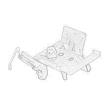 Cablu, frana de parcare Handbrake cable fastening FORD MONDEO III 1.8-3.0 10.00-03.07 OE FORD 1447965