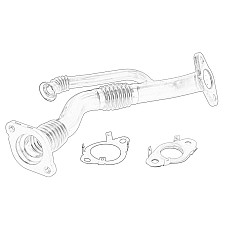 Conducta tubulara, Supapa-AGR Conducta de recirculare fumului evacuare VOLVO S90 II V90 II XC60 II XC90 II 2.0/2.0D 02.16- VOLVO OE VOLVO 32225134