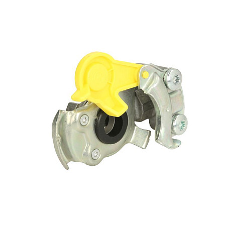 Cupla rapida Cuplaj pneumatic clanta dimensiune filet M16x15mm culoare galben aplicatie remorca SCANIA 2 3 3 BUS 4 4 BUS K N BUS PGRT VOLVO FM9 NEOPLAN CITYLINER JETLINER KNORR KU 1311