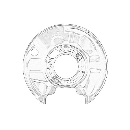 Protectie stropire,disc frana Capacul discului de frana Spate Stanga MERCEDES C W203 CLK C209 SLK R171 1.8-5.0 05.00-02.11 OE MERCEDES 203 423 03 20
