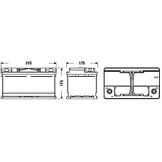 Acumulator Pornire Acumulator EXIDE 12V 75Ah/730A START&amp;STOP EFB R+ borna standard 315x175x175 B13 efb/pornire EXIDE EL752