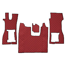 Covor compartiment picioare F-CORE pe intregul etaj scaun pasager convertibil cantitate in set 4 szt. material - piele matlasata eko culoare - rosu SCANIA LPGRS 09.16- F-CORE F-CORE FL36 RED