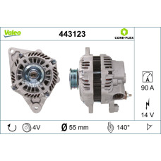 Alternator 14V 90A SMART FORFOUR FORTWO 0.9/1.0 01.07- VALEO VAL443123