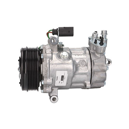 Compresor, climatizare Air-conditioning compressor SKODA FABIA II RAPID ROOMSTER ROOMSTER PRAKTIK VW POLO V 1.2-1.6LPG 09.06- TEAMEC TM8600177