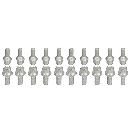 Trusa de montare a jantei de aliaj Fitting kit BOLT-KIT B SPHERICAL M12x15x24 R14 K17 S17A24R14-320B 1 kit / 4 wheels - B/N qty 20 MAK MAK 8000000961