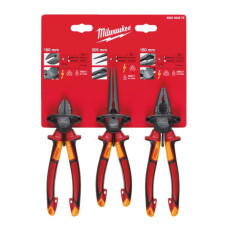 Cleste, rotire piston Pliers / Set of tools combination pliers cutting extended slotted straight universal with wire cutter length: 160/180/205mm jaws: hardened cutting edges handle: anti-roll/of plastics MILWAUKEE 4932464575