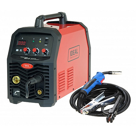 Sudor semi-automat MIG / MAG Semi-automatic welder MIG/MAG minimum welding power: 30A maximum welding power: 220A rated power: 55kW power supply: 230V welding Processes: FLUX / MIG-MAG / MMA IDEAL TMIG220V2