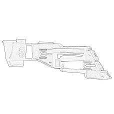 Suport, bara protectie Suport bara Spate Stanga VW VW GOLF V 1.4-3.2 10.03-02.09 OE VW 1K6 807 375