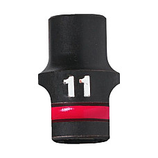 "Tubulare si accesorii Socket impact Hexagonal 1/2"" metric size: 11 mm finish: neagra" MILWAUKEE 4932480305