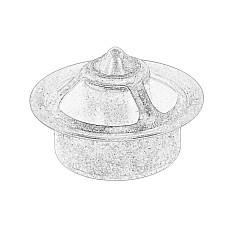 Termostat,lichid racire Cooling system thermostat JOHN DEERE OE JOHN DEERE DZ120917-JD