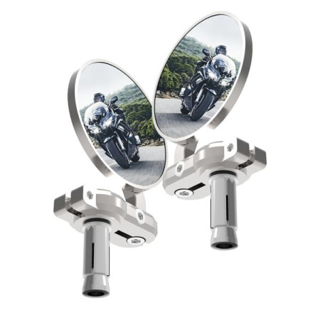 Sistem oglinzi Mirror set colour: silver fitting in handlebars 222mm OXFORD OX578