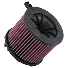 Panou de filtrare (cartus) Filtru aer sport   Round dl  168mm szer  98mm wys 148mm  AUDI A4 ALLROAD B9 A4 B9 A5 Q5 2.0D/2.0DH 05.15- K&amp;N FILTERS E-0648
