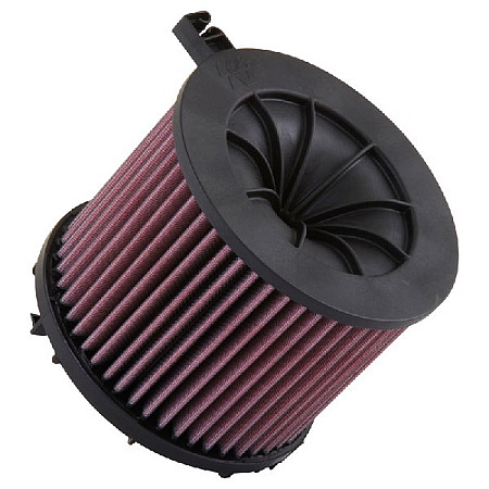 Panou de filtrare (cartus) Filtru aer sport   Round dl  168mm szer  98mm wys 148mm  AUDI A4 ALLROAD B9 A4 B9 A5 Q5 2.0D/2.0DH 05.15- K&amp;N FILTERS E-0648