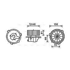 Electromotor, ventilatie interioara Suflanta de aer FIAT BARCHETTA PUNTO LANCIA Y 1.1-1.8 09.93-05.05 AVA COOLING FT8418 AVA
