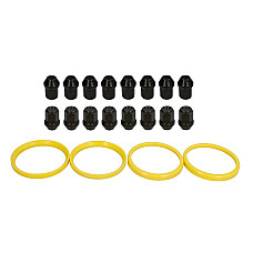 Trusa de montare a jantei de aliaj Fitting kit M 72x541 BLACK N M12x125 K19 CLOSED 1 kit / 4 wheels - B/N qty 16 MAK MAK 8000000203