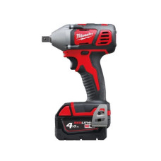 Pistol de impact pneumatic sursa de alimentare: pe baterii M18 BIW12-402C patrat exterior 1/2 cuplu maxim: 240Nm 18V 2 x 4Ah impachetare: valiza baterie inclusa incarcator inclus MILWAUKEE 4933443607