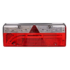 Stop spate Rear lamp R EUROPOINT III LED 24V with indicator with fog light reversing light with stop light parking light triangular reflector connector: 4x 2PIN/ASS2 7PIN ASPOCK A25-7400-717