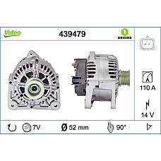 Alternator 14V 110A RENAULT GRAND SCENIC II LAGUNA II MEGANE II SCENIC II 1.9D/2.0 08.02- VALEO VAL439479