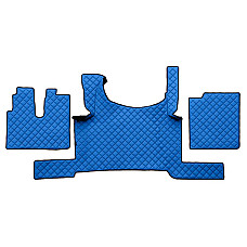 Covor compartiment picioare F-CORE ECO-LEATHER Q quantity per set 3 szt. material - eco-leather quilted colour - blue automatic transmission without ADR floor brake MAN TGX II 02.20- F-CORE F-CORE FL66 BLUE