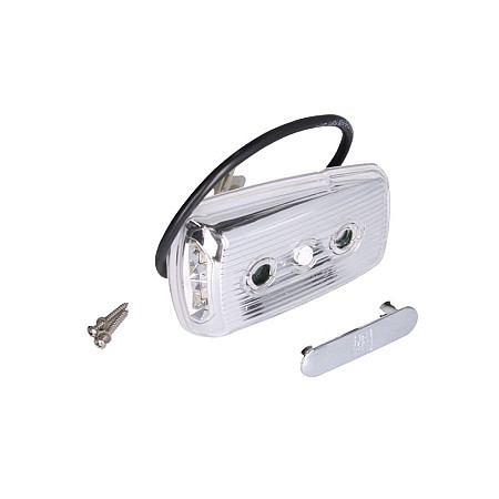Semnalizator Indicator lamp side L/R glass colour: chrome/transparent LED chromium-plated SOLARIS URBINO II 10.06- JOKON 13.1049.000