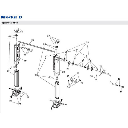 Stuturi Landing gear elements JOST JS E010.001