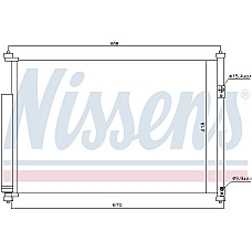 Condensator, climatizare radiator Klim. cu uscator Suzuki Grand Vitara 1.9 DDiS '06- NISSENS NIS 940012