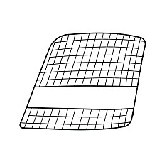 Acoperire far Bumper element grid headlamp cover front L grey steel MAN TGS I TGX I 02.11-09.21 LAMIRO LAM360-30EX