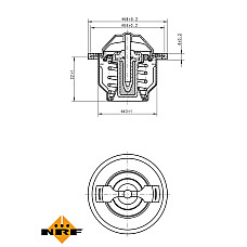 Termostat,lichid racire Termostat sistem racire 82C ALFA ROMEO 159 BRERA SPIDER CADILLAC BLS CHEVROLET CAPTIVA HHR MALIBU FIAT CROMA OPEL ANTARA A ASTRA G ASTRA J GTC GT 1.8-2.4 06.00- NRF NRF 725205