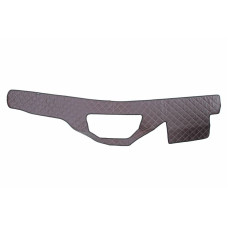 Material pentru plansa de bord Covoras de bord maro Piele matlasata EKO ECO-LEATHER Q DAF XF 105 XF 106 10.05- F-CORE F-CORE FD02 BROWN
