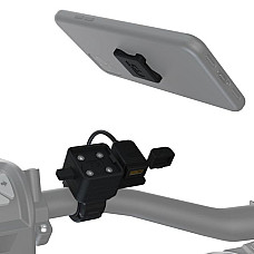 Suporturi de telefon CLIQR OXFORD adaptor suplimentar cu USB asamblat volan OX866