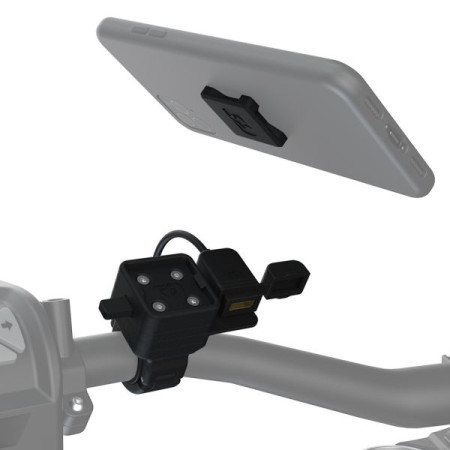 Suporturi de telefon CLIQR OXFORD adaptor suplimentar cu USB asamblat volan OX866